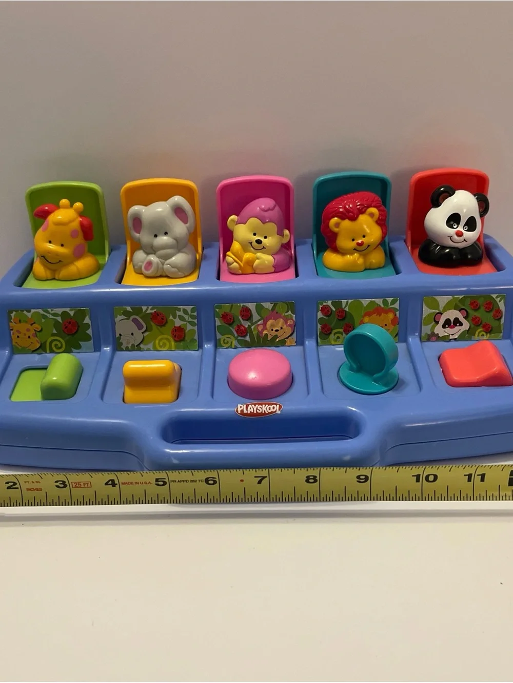 Vintage 1995 Playskool Poppin Pals Pop Up Jungle Zoo Animals Baby Toddler Toy